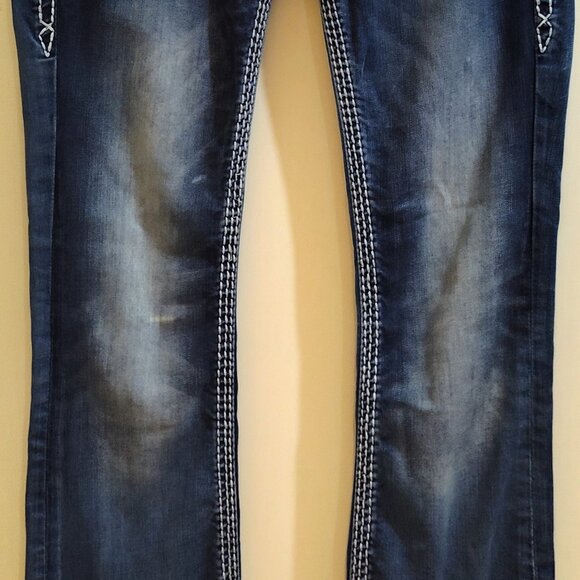 Rock Revival sz 26 "Sherry" Crystal Rhinestone Style E8439MB8R Embellished Jeans - Picture 11 of 11